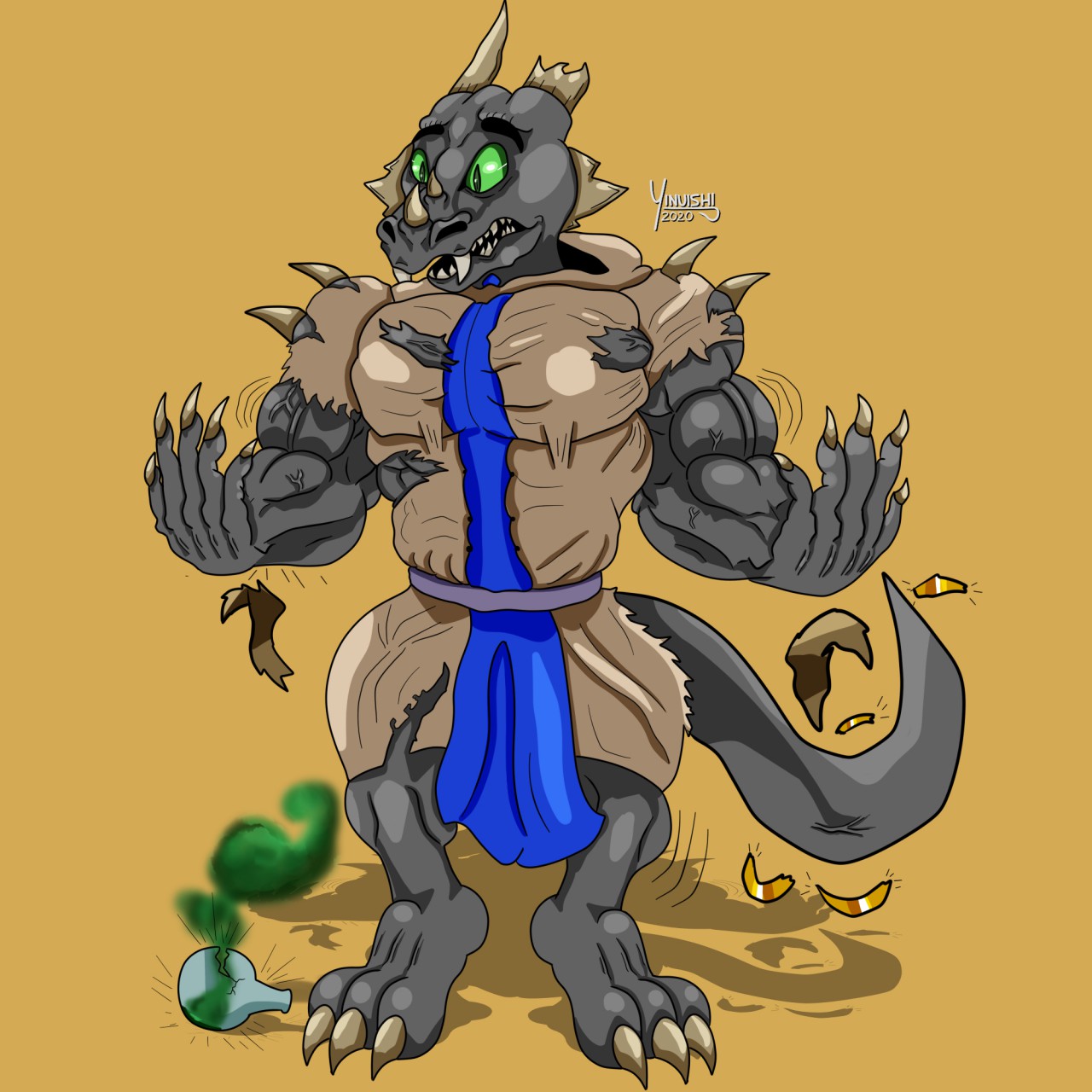 Xervorn muscle growth 2 by ChuckNorris25 -- Fur Affinity [dot] net