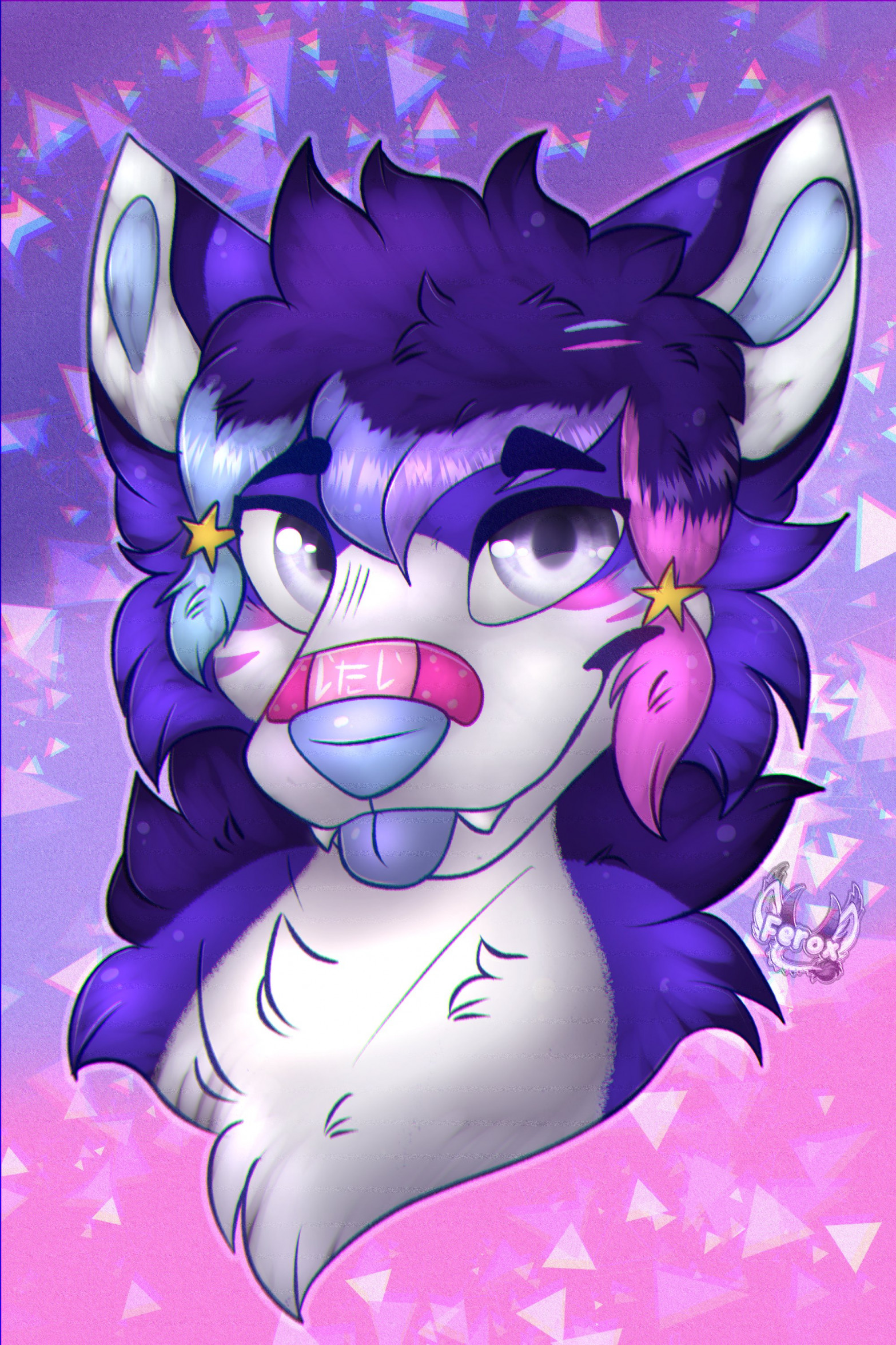 [Gift] Suzu Headshot by Chuckyra -- Fur Affinity [dot] net