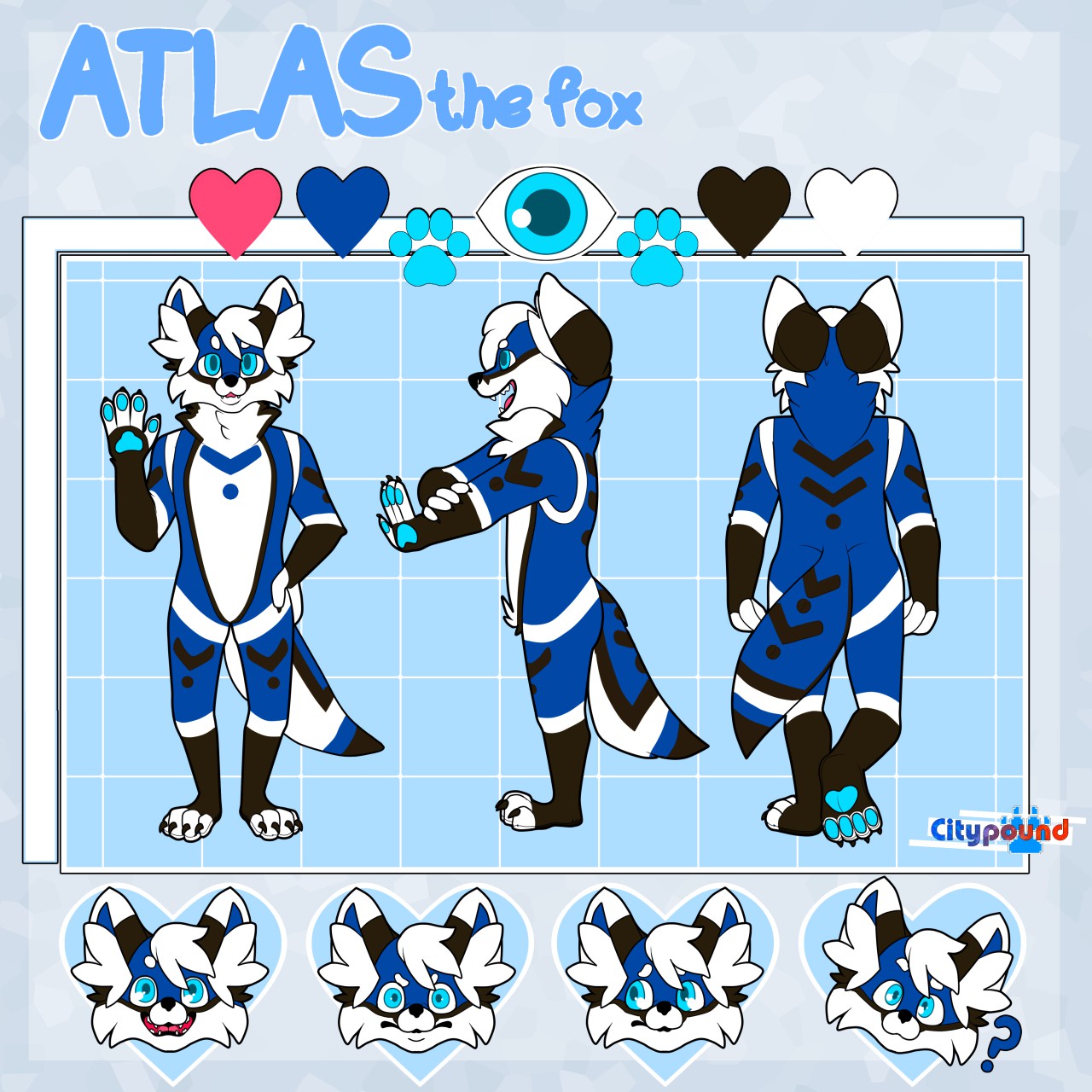 Atlas The Fox - Commissioned Reference Sheet by citypound -- Fur Affinity [ dot] net