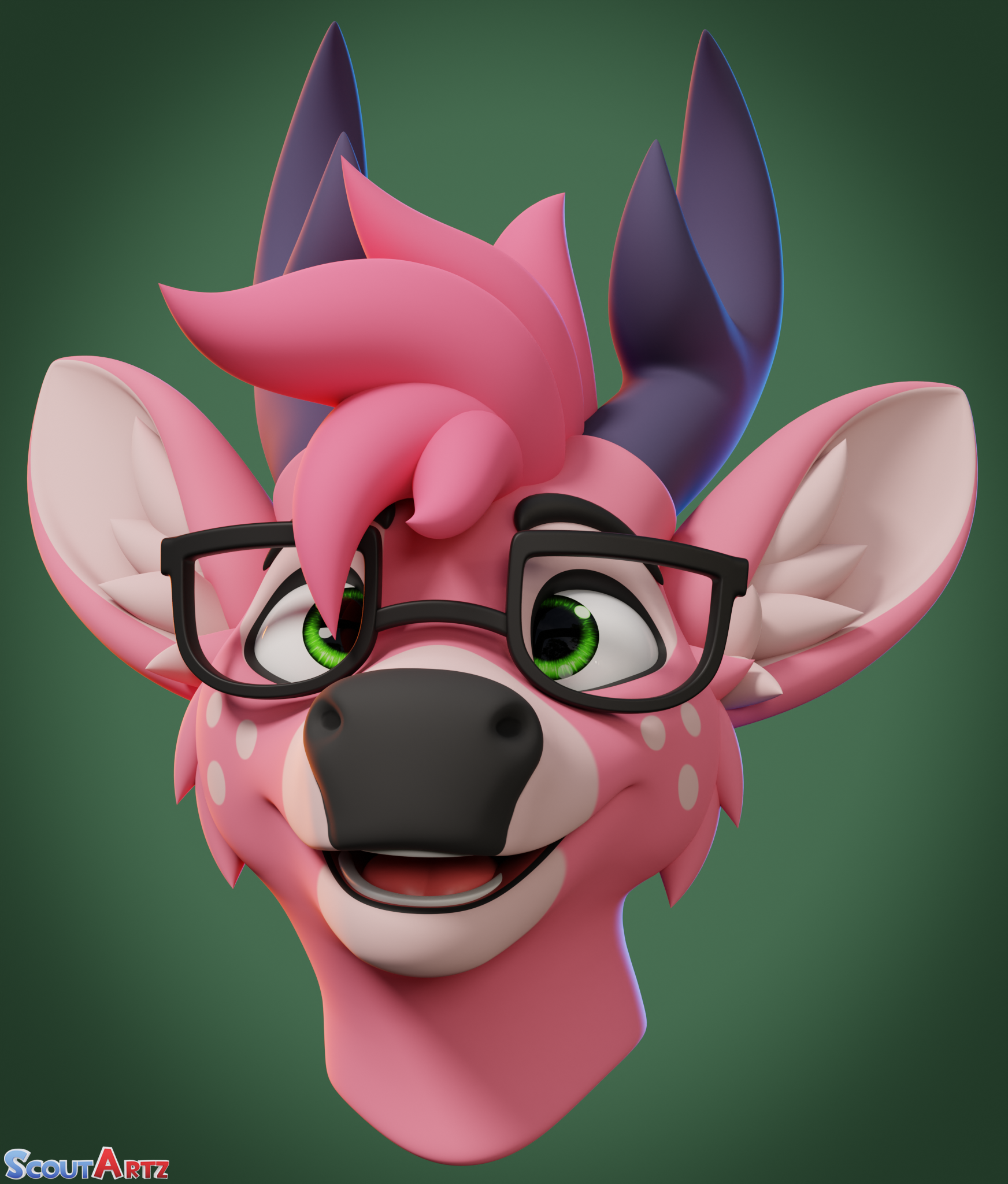 Deer for 3D printing by BIazzzer -- Fur Affinity [dot] net