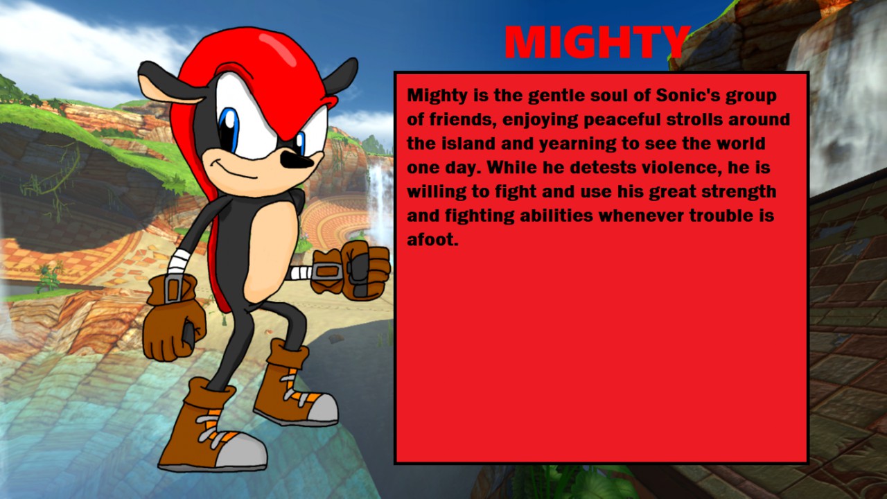 Mighty the Armadillo character