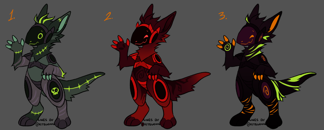 HQ DETAILED HALLOWEEN PROTOGEN ADOPT + 4 TELEGRAM STICKERS by AnalShop --  Fur Affinity [dot] net