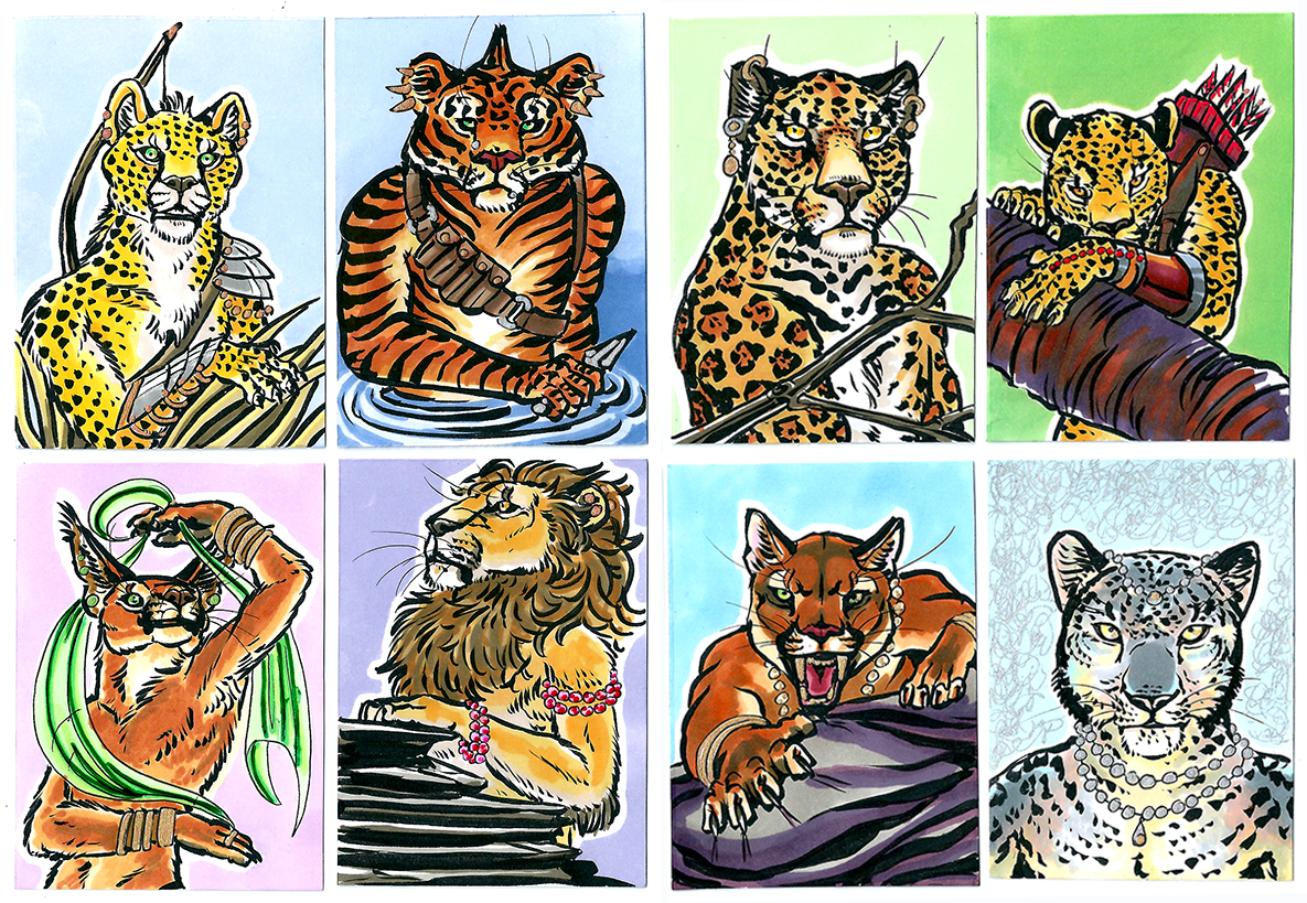 Art Cards - Male Felines