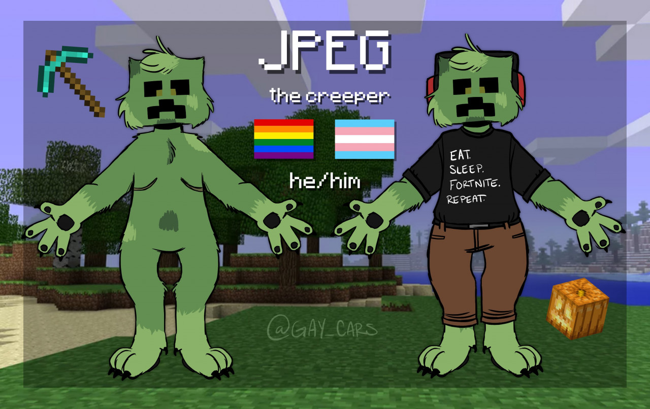 Minecraft] oop Creeper OC by AnthonyAZXMN -- Fur Affinity [dot] net