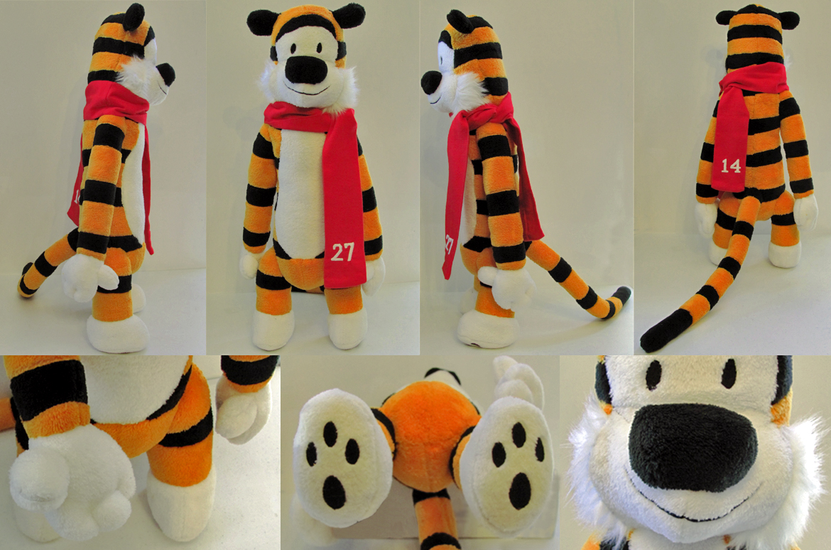 Hobbes as a stuffed animal deals