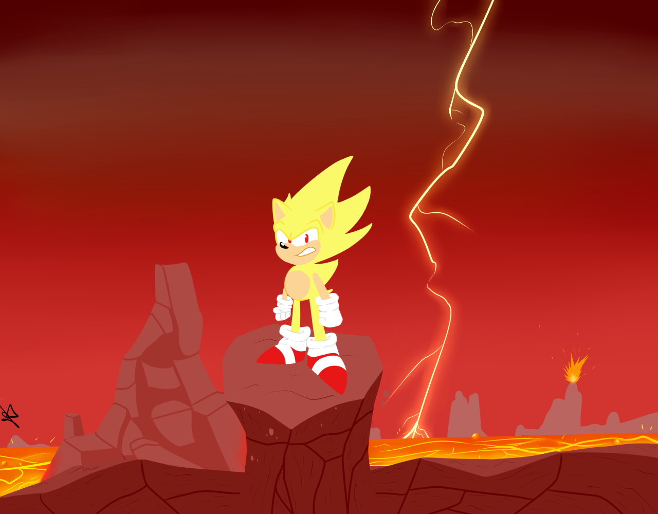 Super Sonic Background by ravingshadow -- Fur Affinity [dot] net