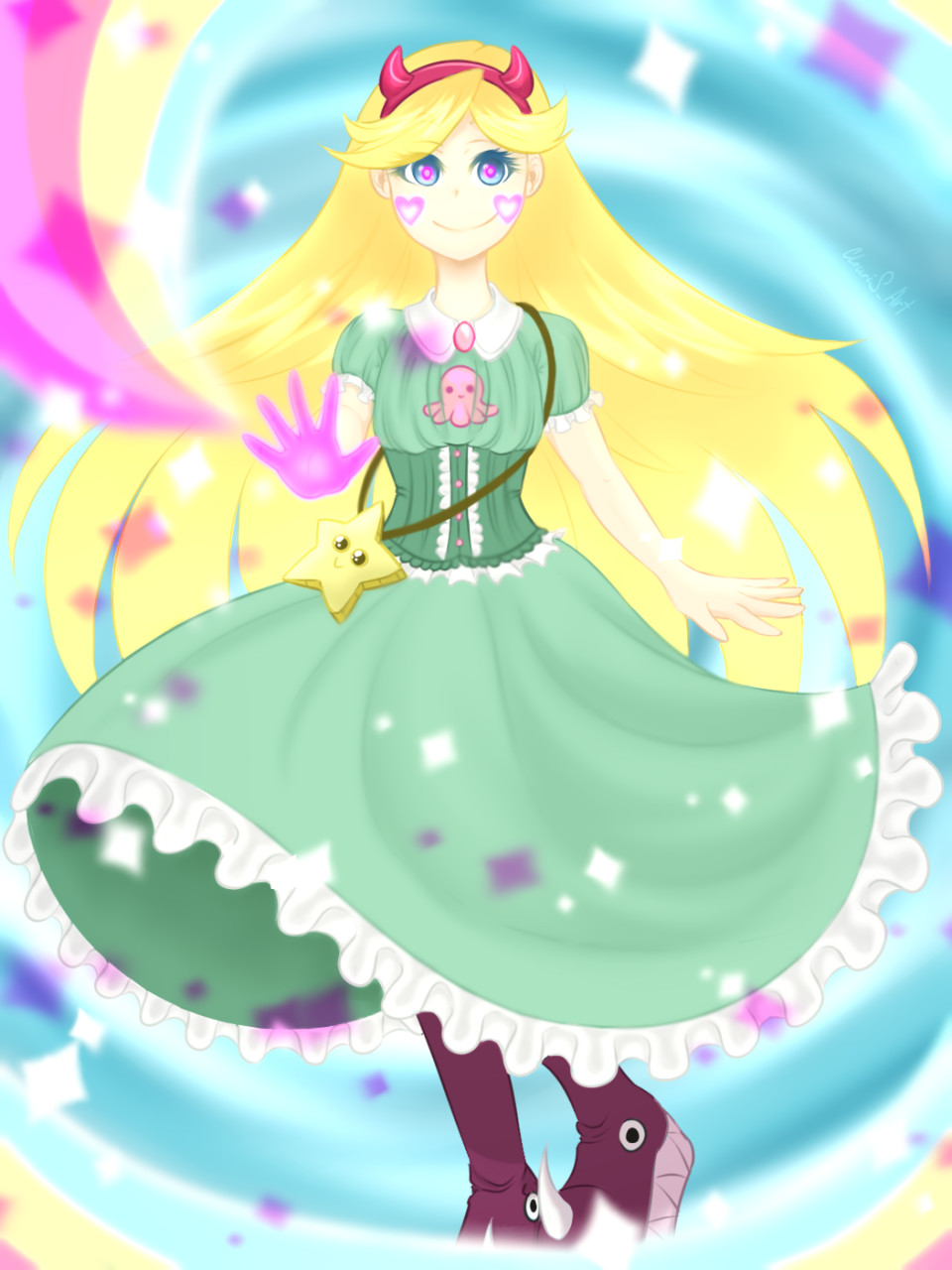 Fan-art of the Star Butterfly by ClouriS -- Fur Affinity [dot] net