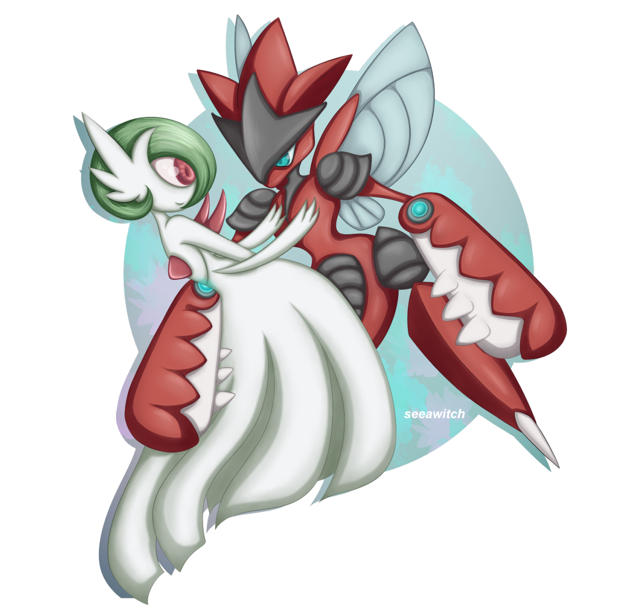 Scizor & Gardevoir. 