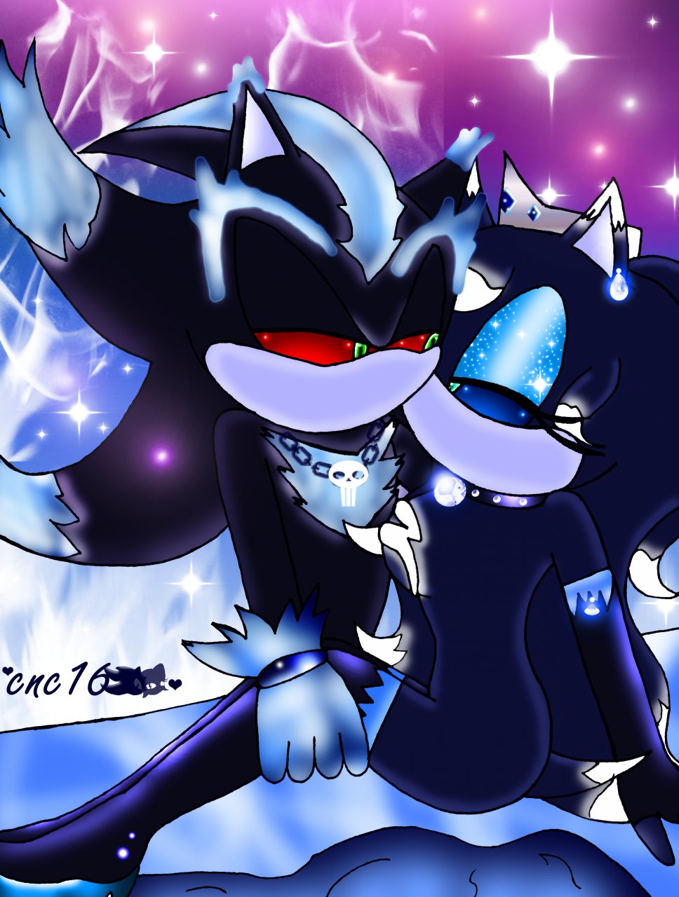 Kiss for Little Sonic by DarkMythicCat -- Fur Affinity [dot] net