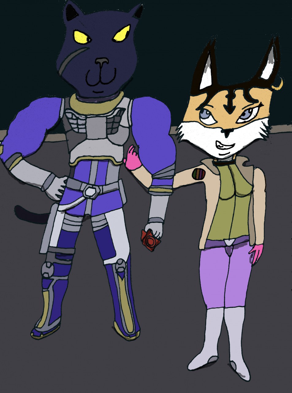 Panther Caroso x Miyu Lynx Star Fox Assault Style by Co-lord44 -- Fur  Affinity [dot] net