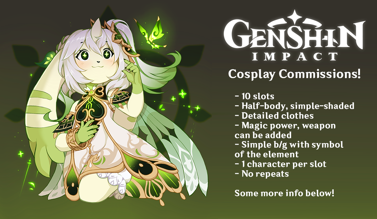 Genshin Impact Cosplay Commissions OPEN by Coff Fur Affinity