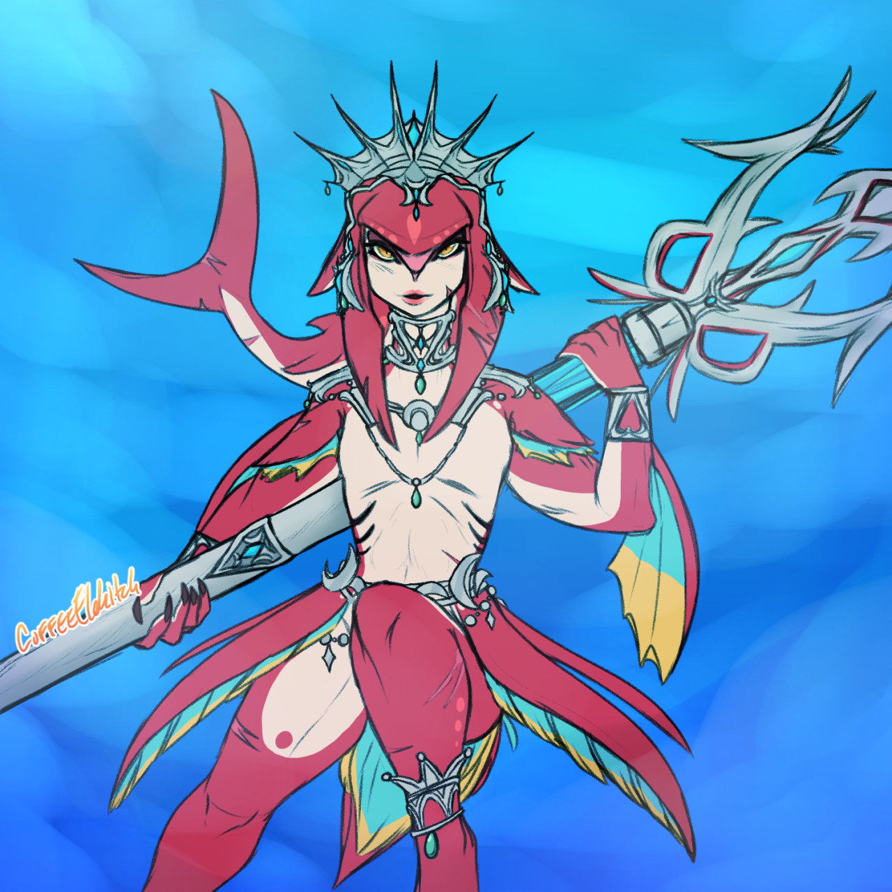 Older Mipha by CoffeeKani -- Fur Affinity [dot] net