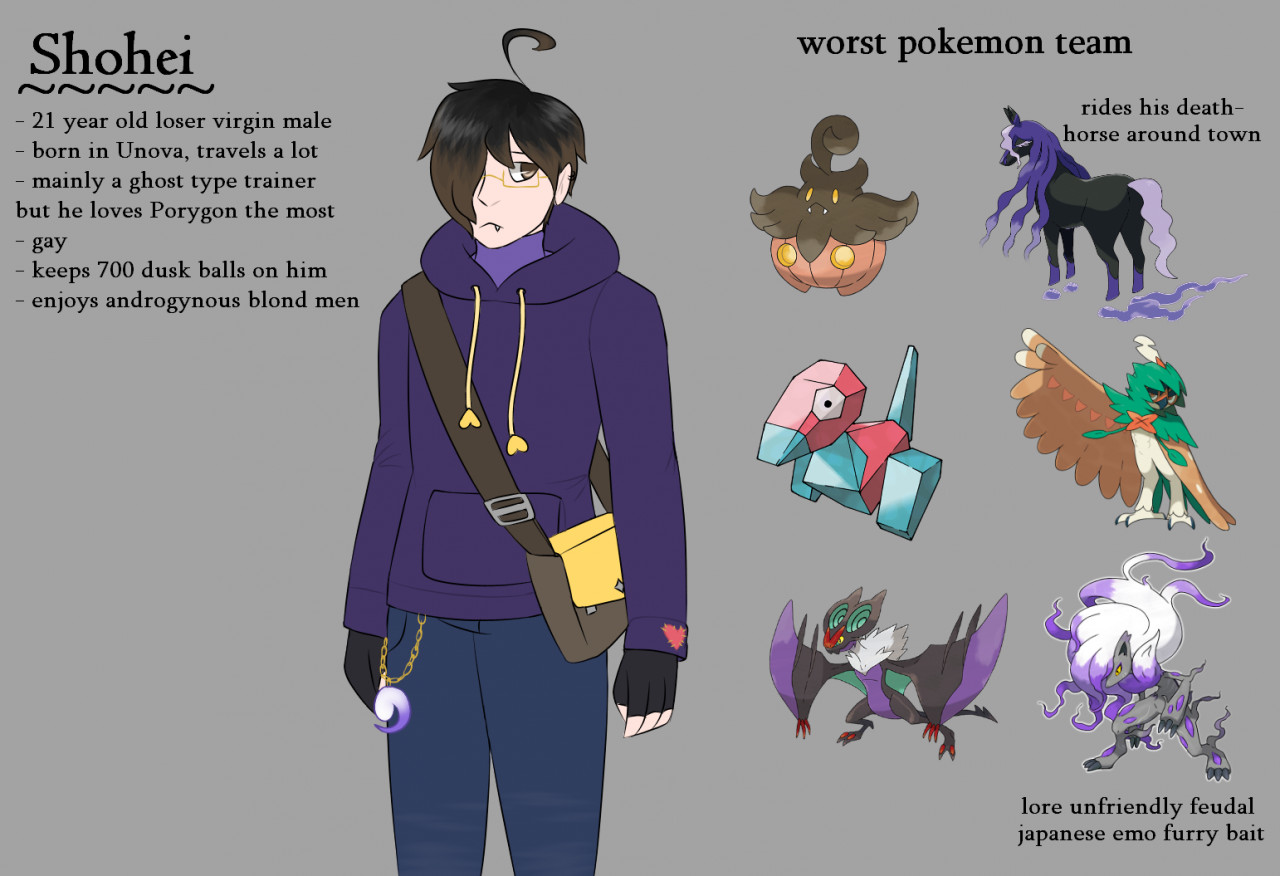 Pokemon Trainersona ref by CoffinCoffee -- Fur Affinity [dot] net