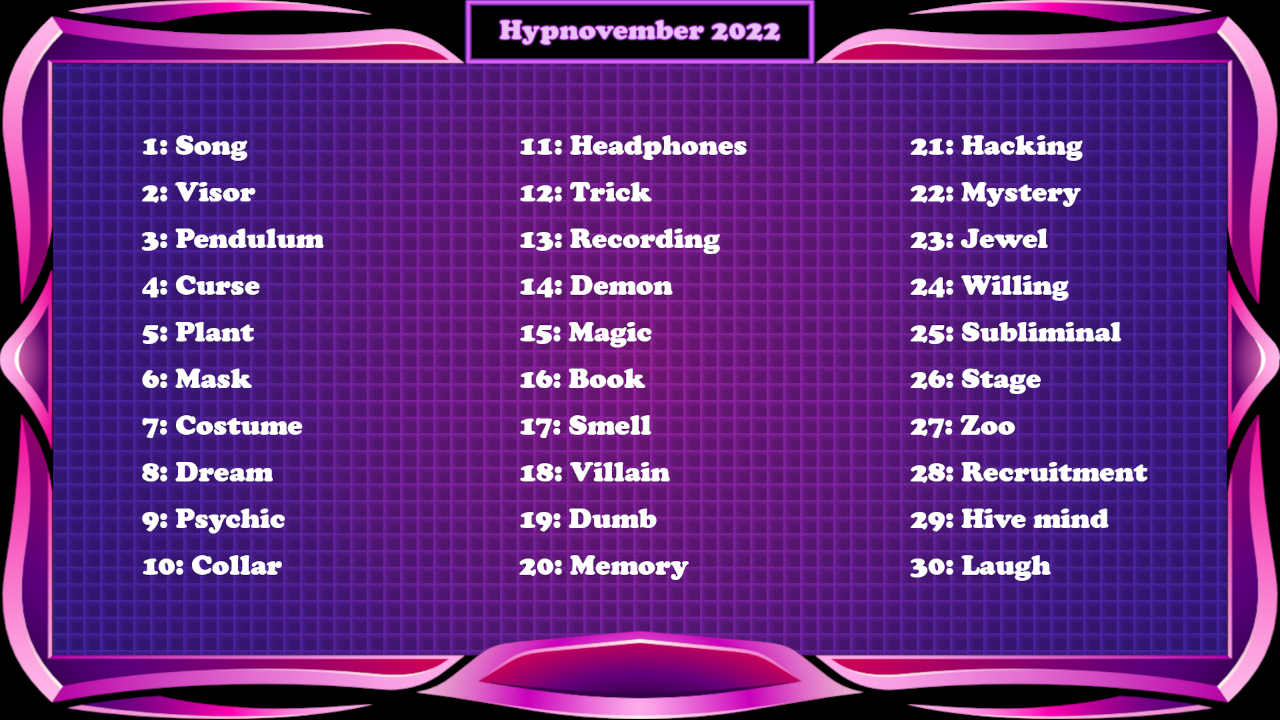 Hypnovember 2022