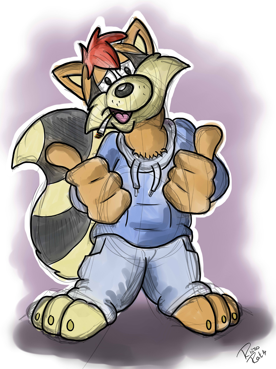 Roareyraccoon by Colifox -- Fur Affinity [dot] net