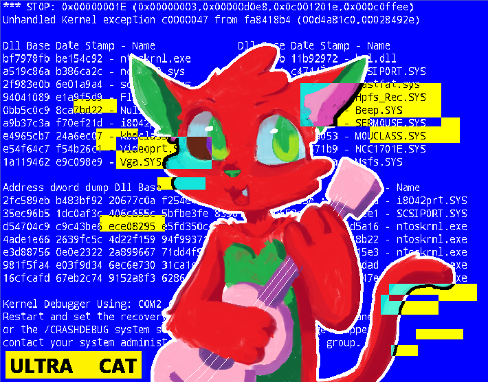 BSOD CAT By Color_Ultra -- Fur Affinity [Dot] Net