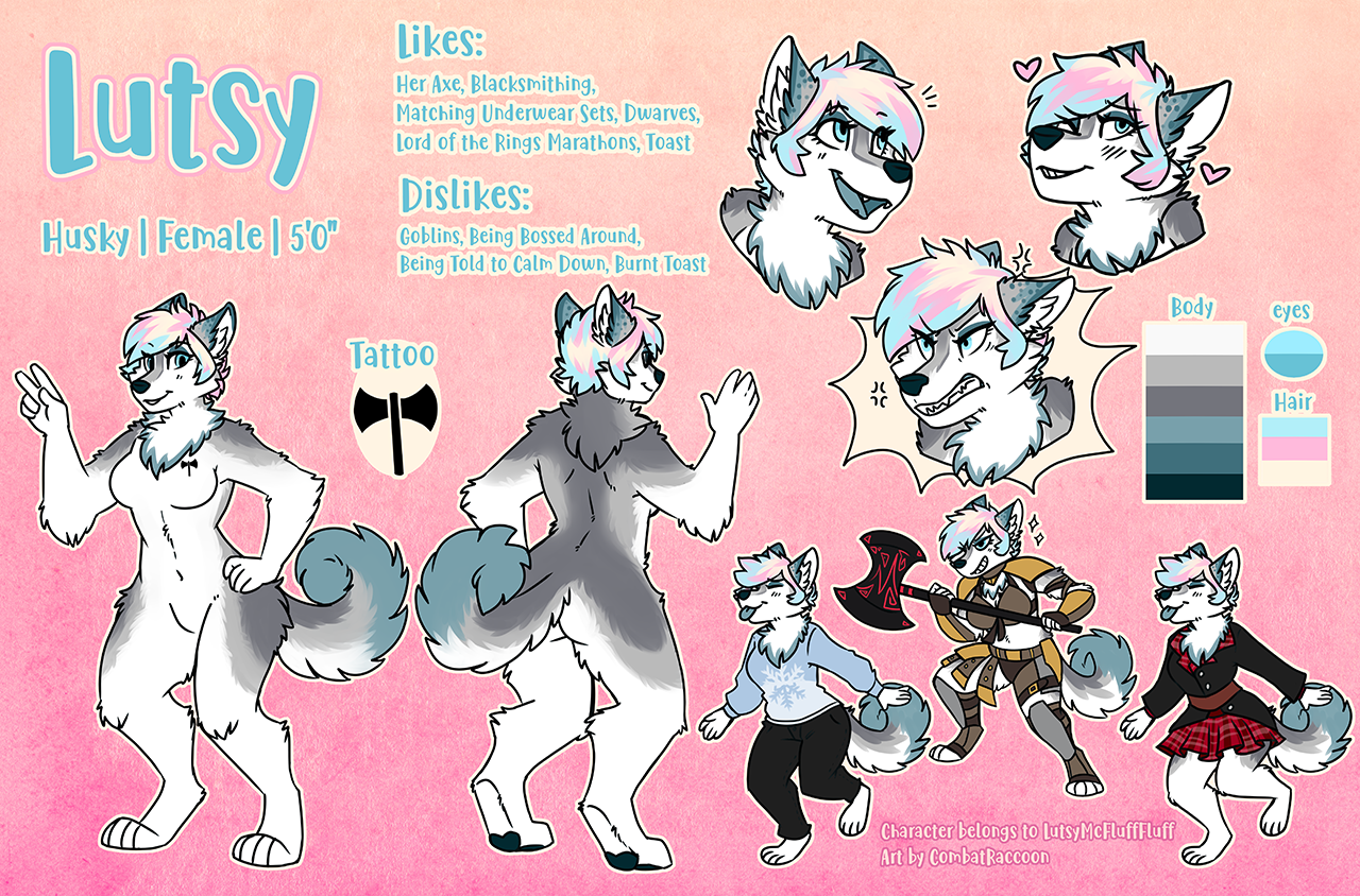 Ref Sheet- Lutsy by CombatRaccoon -- Fur Affinity [dot] net