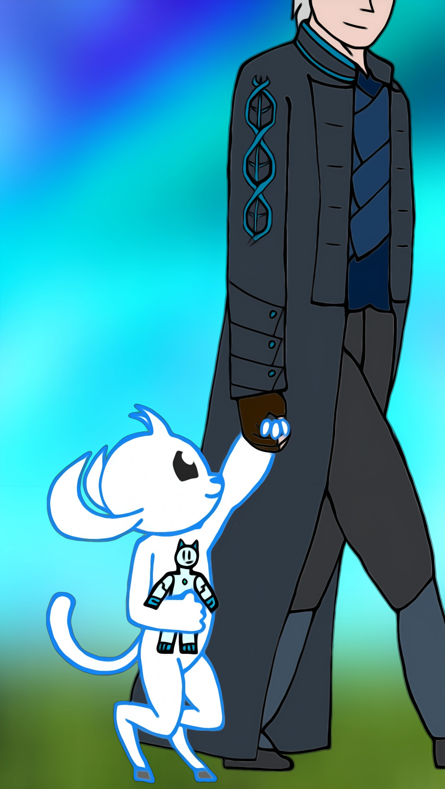 Ori Wearing Vergil's Coat by ConclusionIll1596 -- Fur Affinity [dot] net