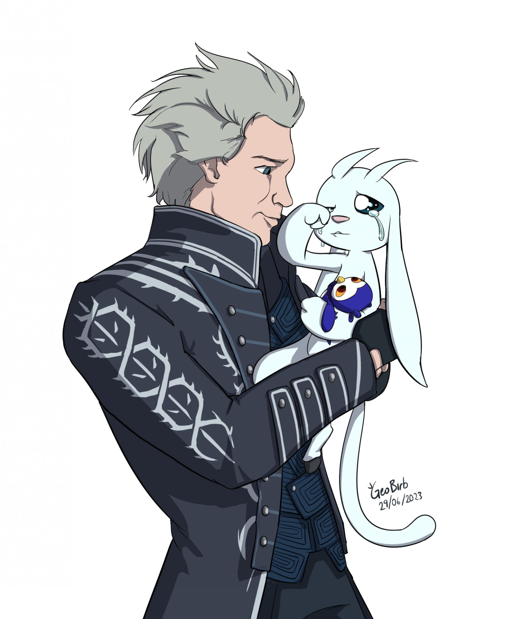 Ori Wearing Vergil's Coat by ConclusionIll1596 -- Fur Affinity [dot] net