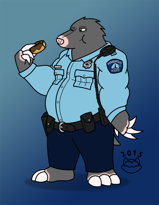 donuts cops jokes cartoons