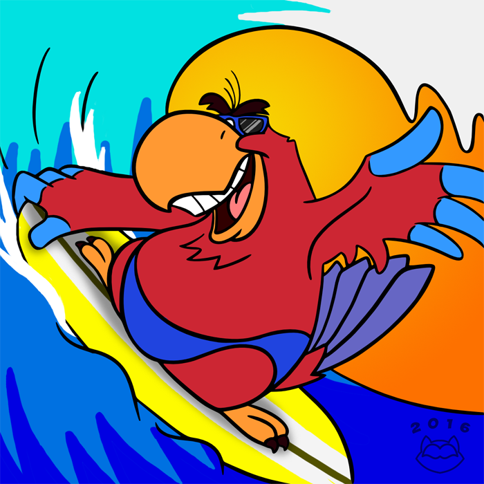 Surfin' Bird - Revised By ConnerCoon -- Fur Affinity [Dot] Net