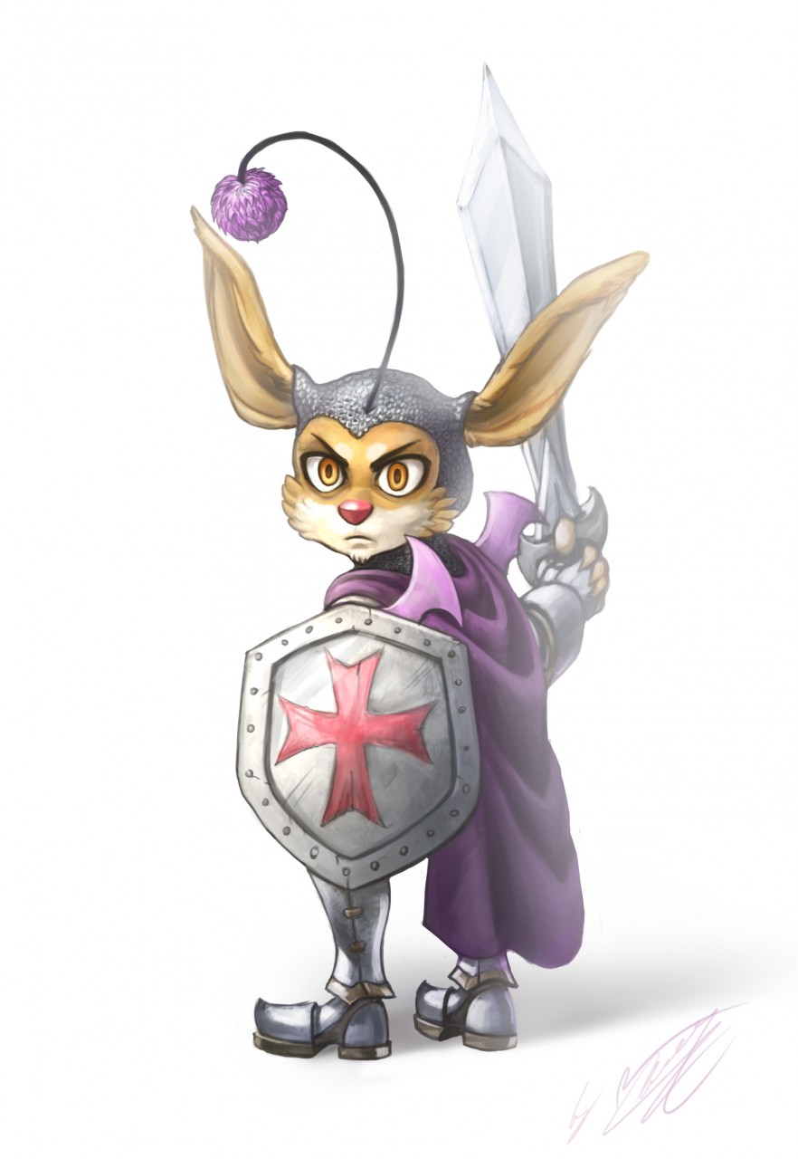 Moogle Knight Sketch by conquistabear -- Fur Affinity [dot] net