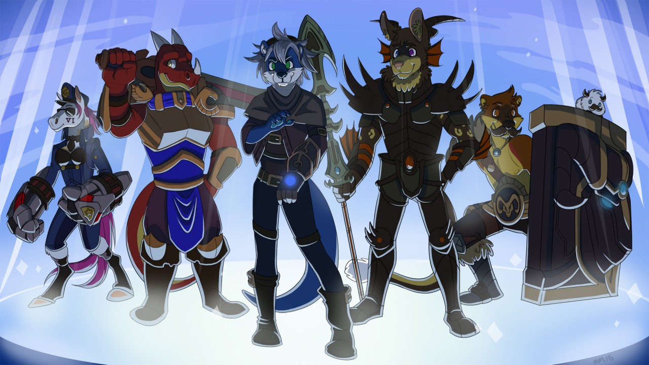 League of Furry Legends (Commission from Fadedleara) by Conri_Whelan -- Fur  Affinity [dot] net