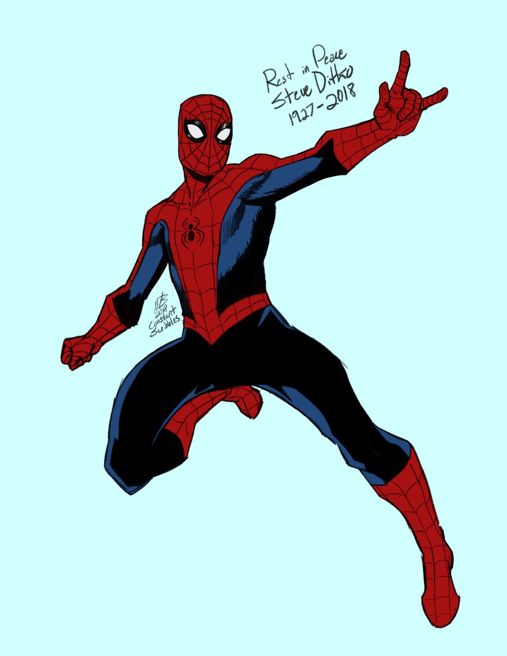 Ditko Spider-Man Tribute by ConstantScribbles -- Fur Affinity [dot] net