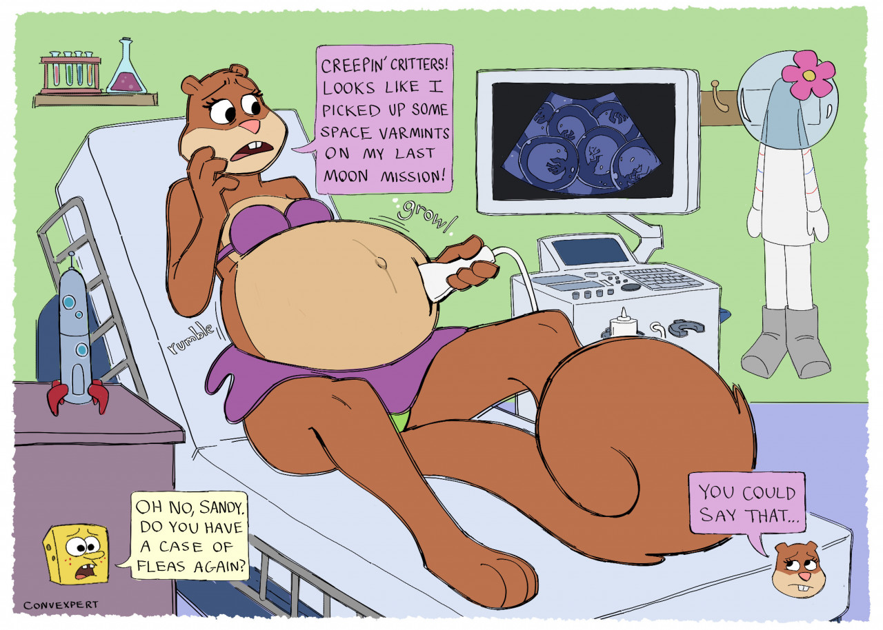 Pregnant sandy cheeks