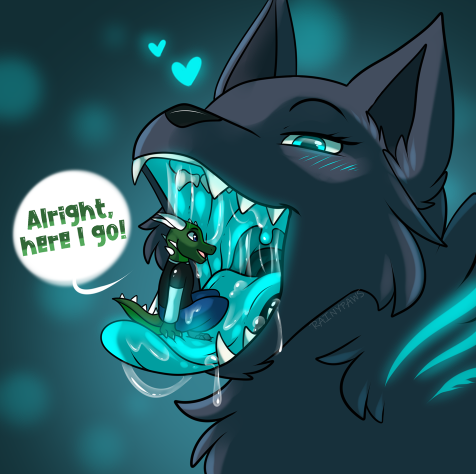 ghost slime pup oc by midnight_a_wolf -- Fur Affinity [dot] net