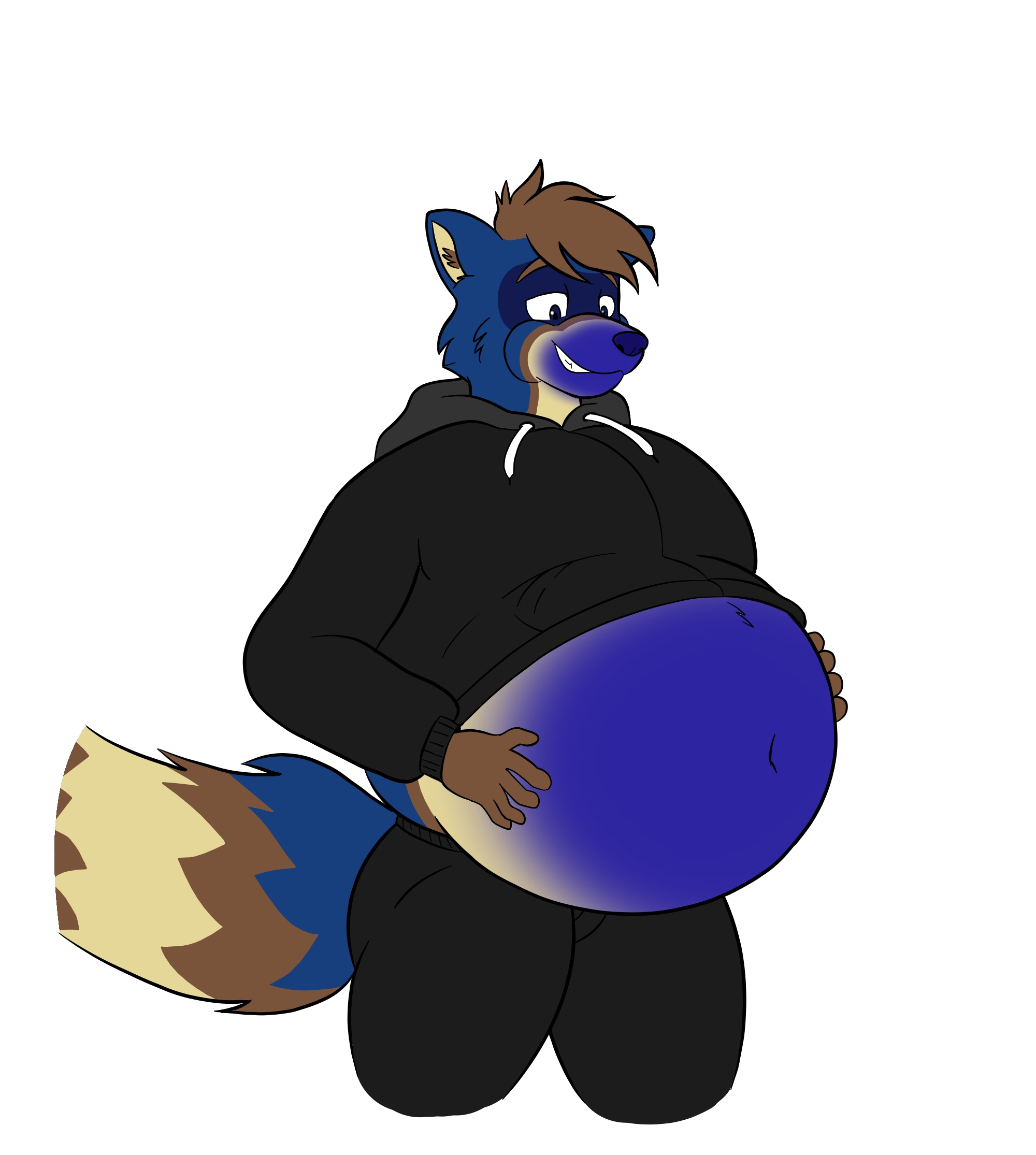 Male blueberry - Male blueberry inflation drawings