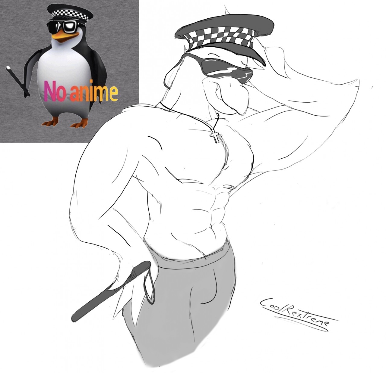 Totally Not Anime Cop By Coolrextreme Fur Affinity Dot Net