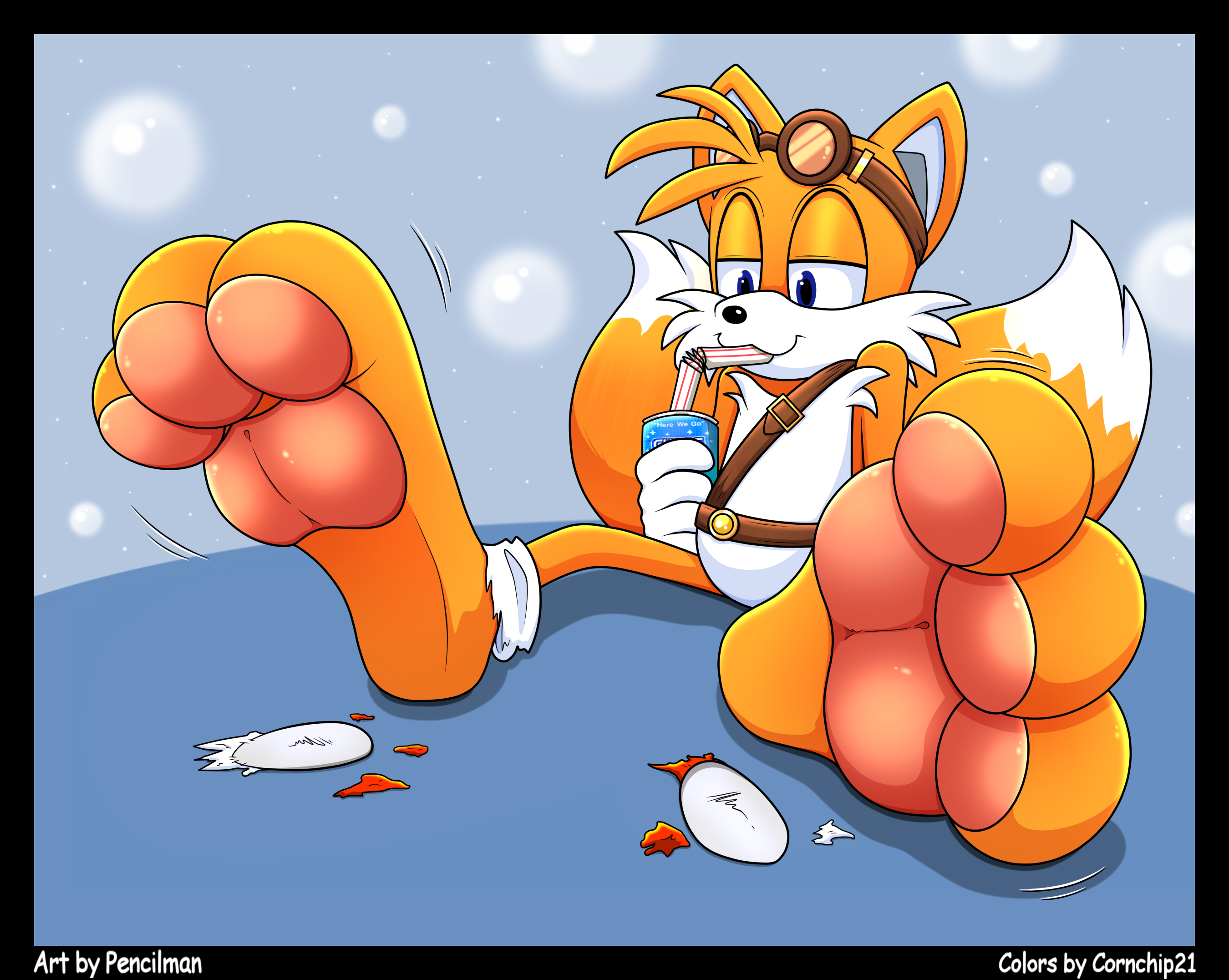 'Chaos Cola Foot Growth: Miles "Tails" Prower' By Penci...