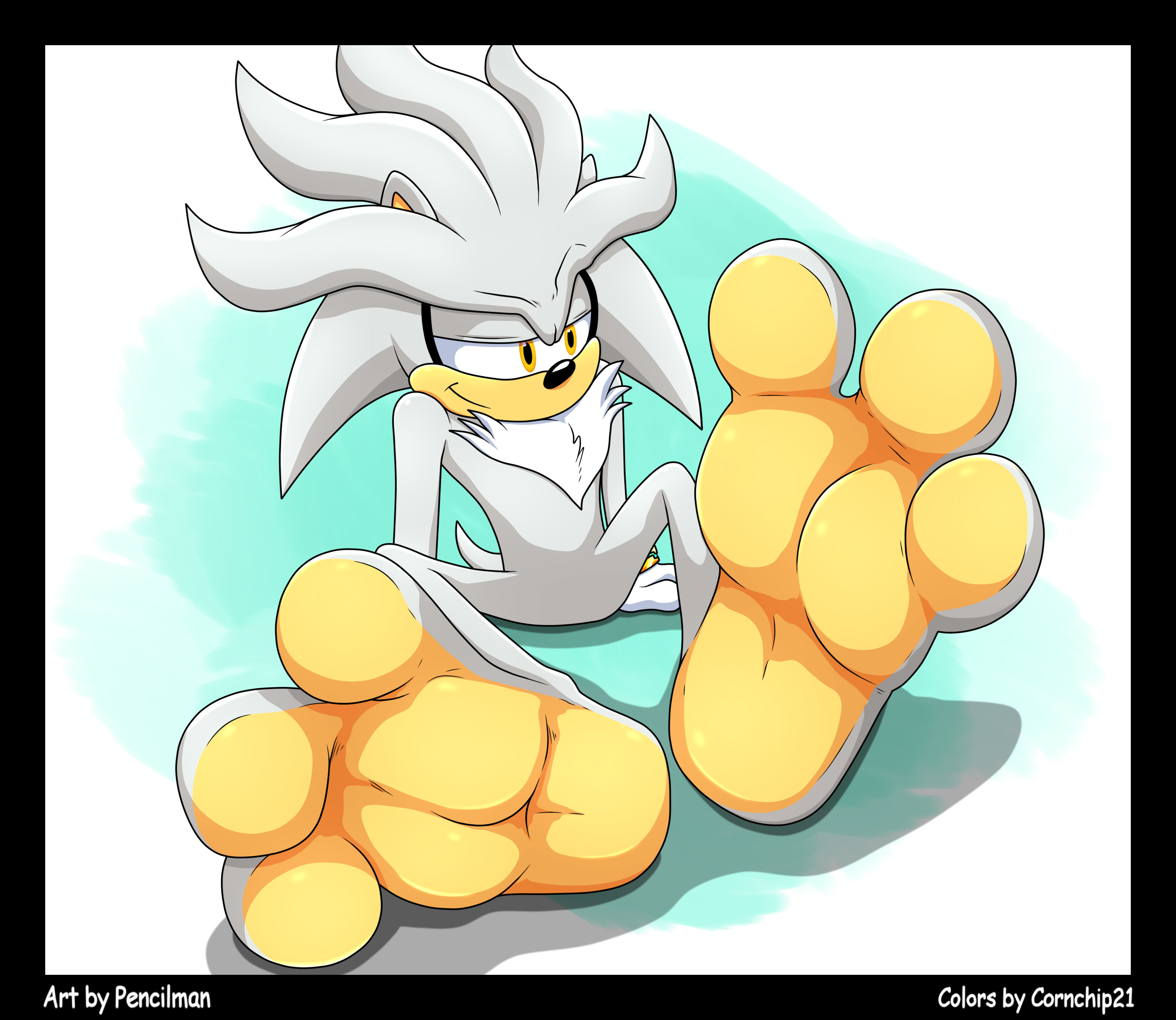 Silver's Hyper Sized Feet' By TheReal_Tails-Chan by cornchip21 -- Fur  Affinity [dot] net