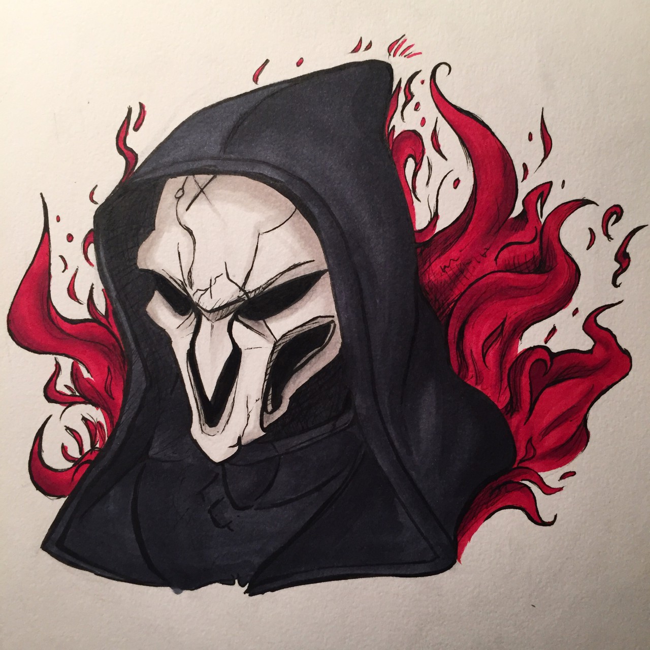 How To Draw Overwatch Reaper Drawing the result or the act of making an