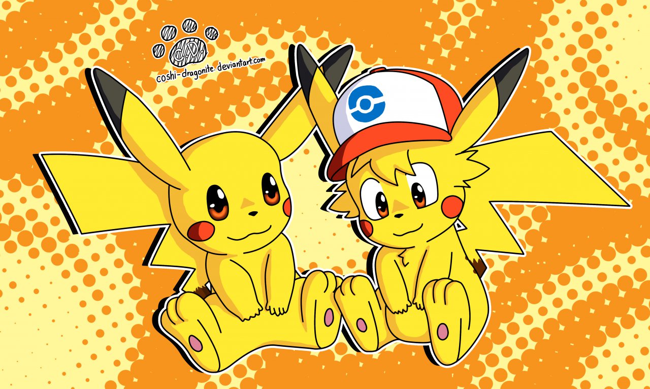 Ash Holding Pikachu (drawing) - Non-Pony Art & Creations - MLP Forums