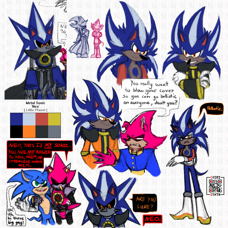 neo metal sonic art | Poster