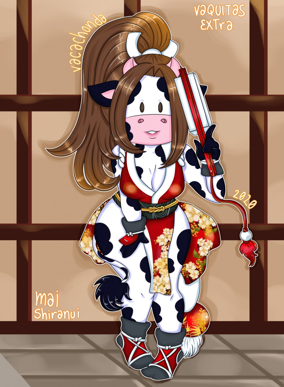 Mai Shiranui cow by cowrny -- Fur Affinity [dot] net