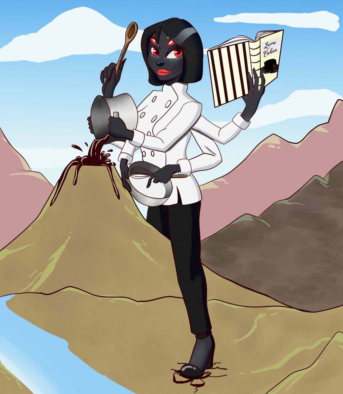 Giantess OC: Charlotte the French Spider Chef by cpgrad08 -- Fur Affinity  [dot] net