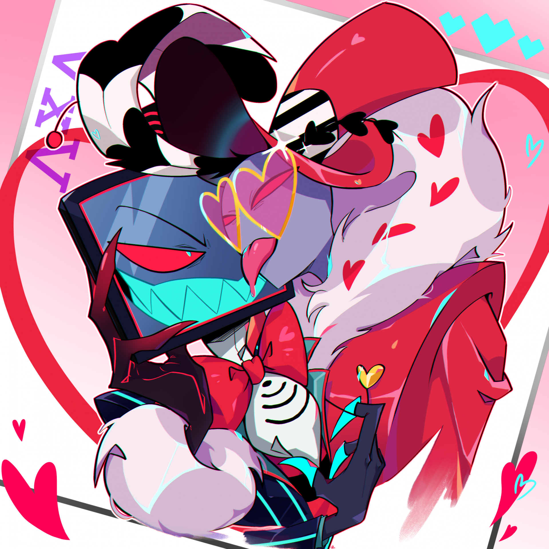 Hazbin Hotel Vox x Valentino Love Lick by CPRKaaroo -- Fur Affinity [dot]  net