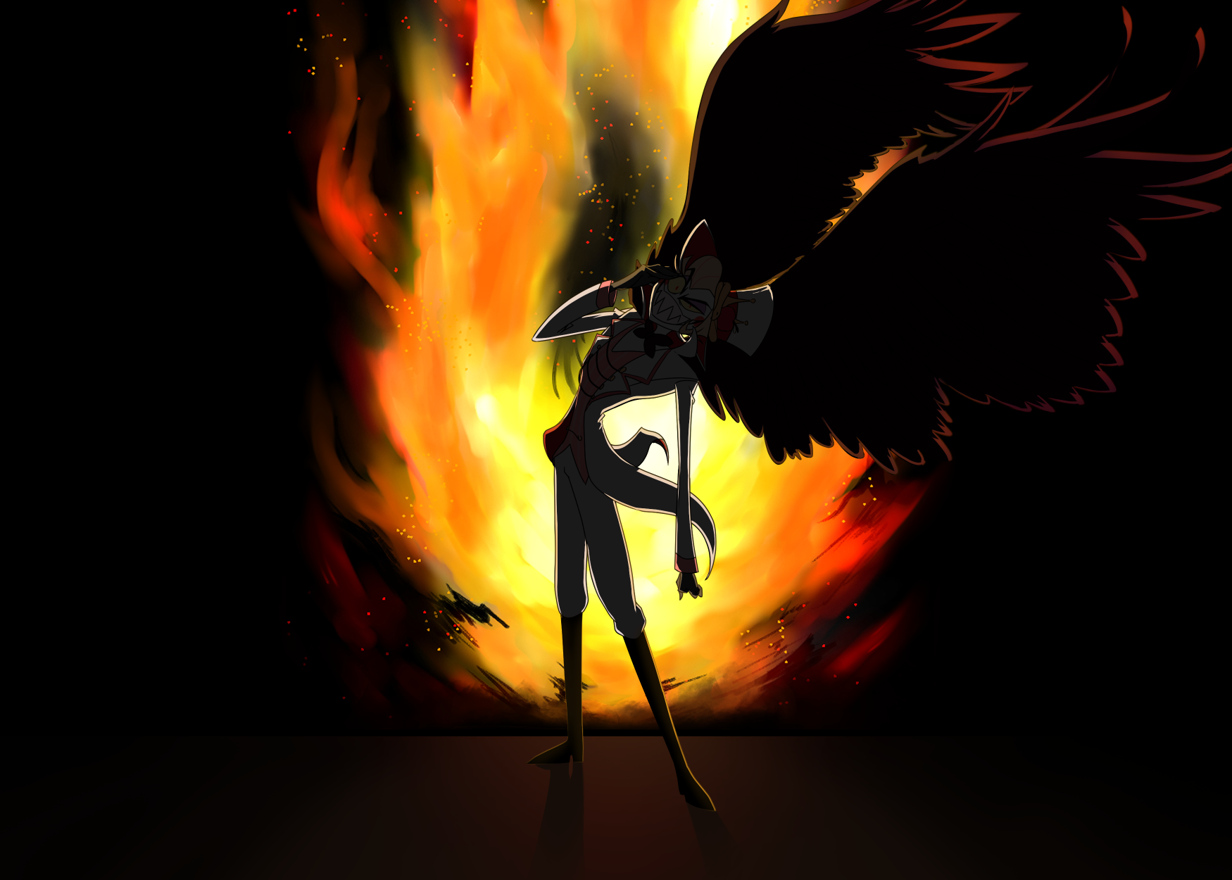 Hazbin Hotel Silhouette Lucifer by CPRKaaroo -- Fur Affinity [dot] net