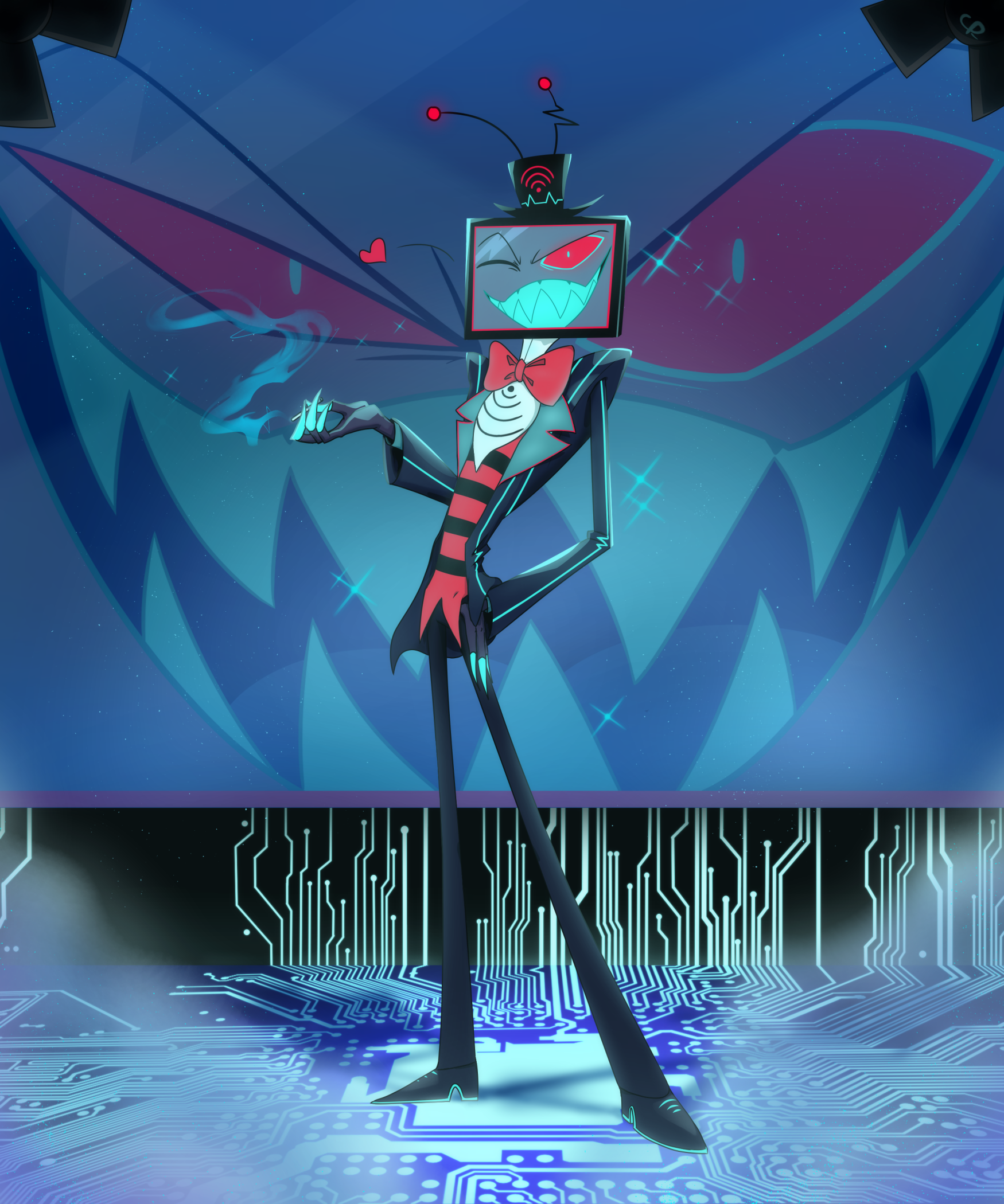 Hazbin Hotel Vox Spotlight ON by CPRKaaroo -- Fur Affinity [dot] net