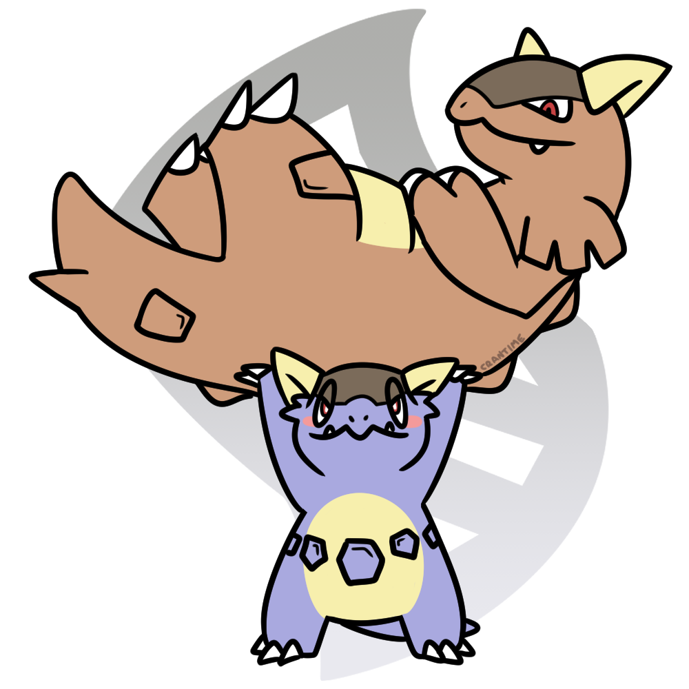 kangaskhan and mega kangaskhan