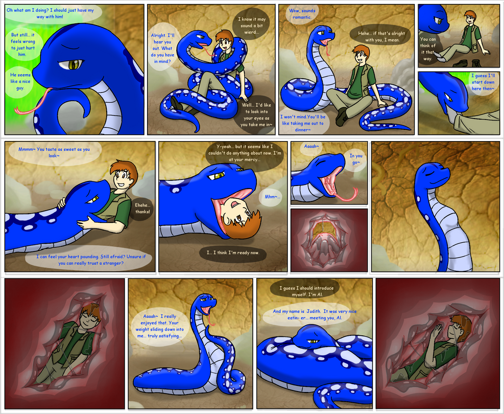 Snake vore comic. Комиксы про змей. Змея съела человека комикс.