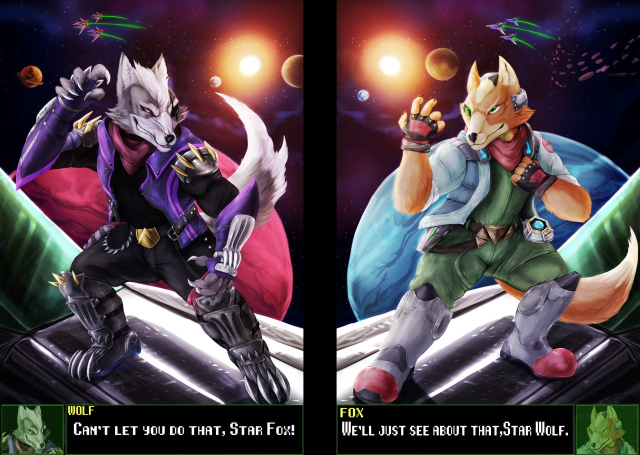 Star Fox vs Star Wolf by CrashDownLight -- Fur Affinity [dot] net