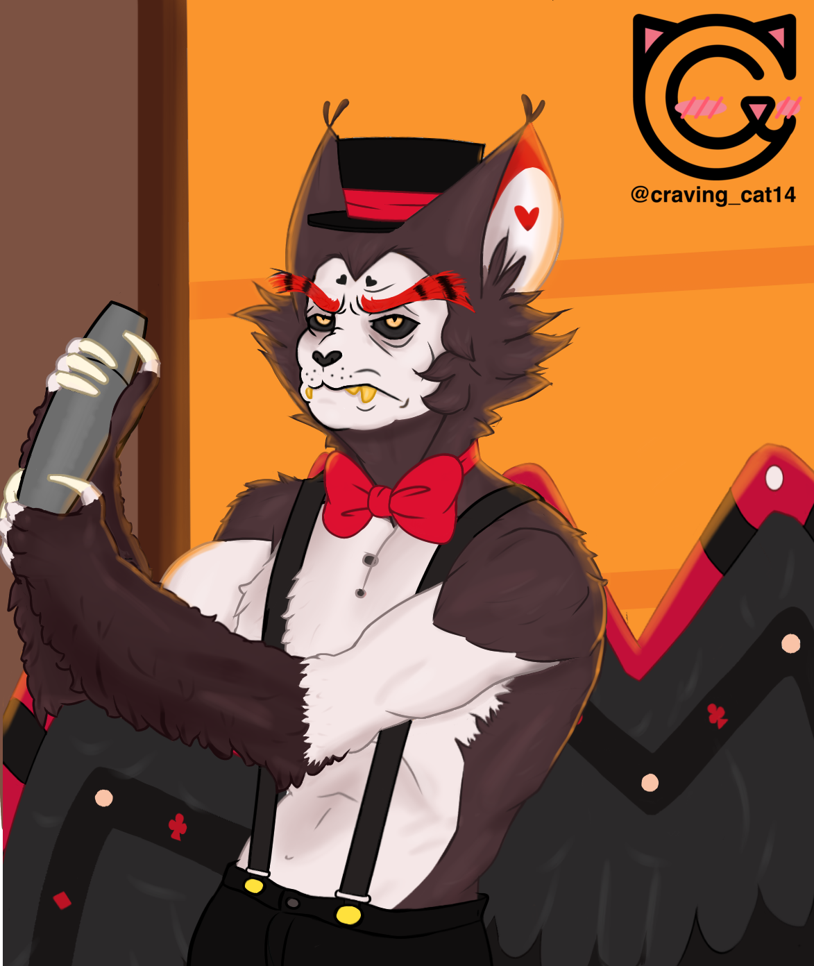 Husk from Hazbin Hotel by cravingcat14 -- Fur Affinity [dot] net