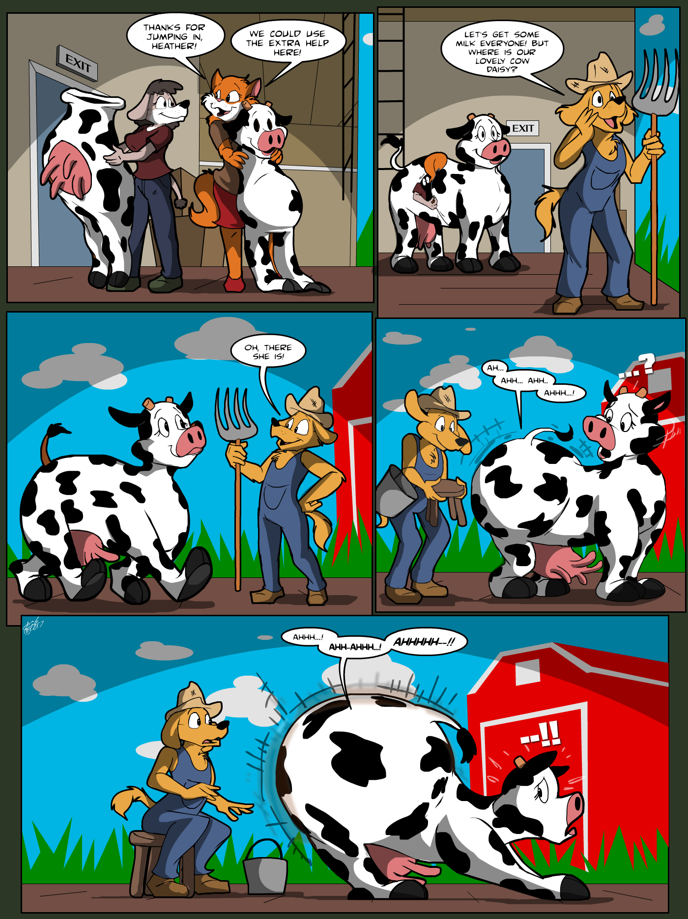 Порно комикс девочка корова фото 56