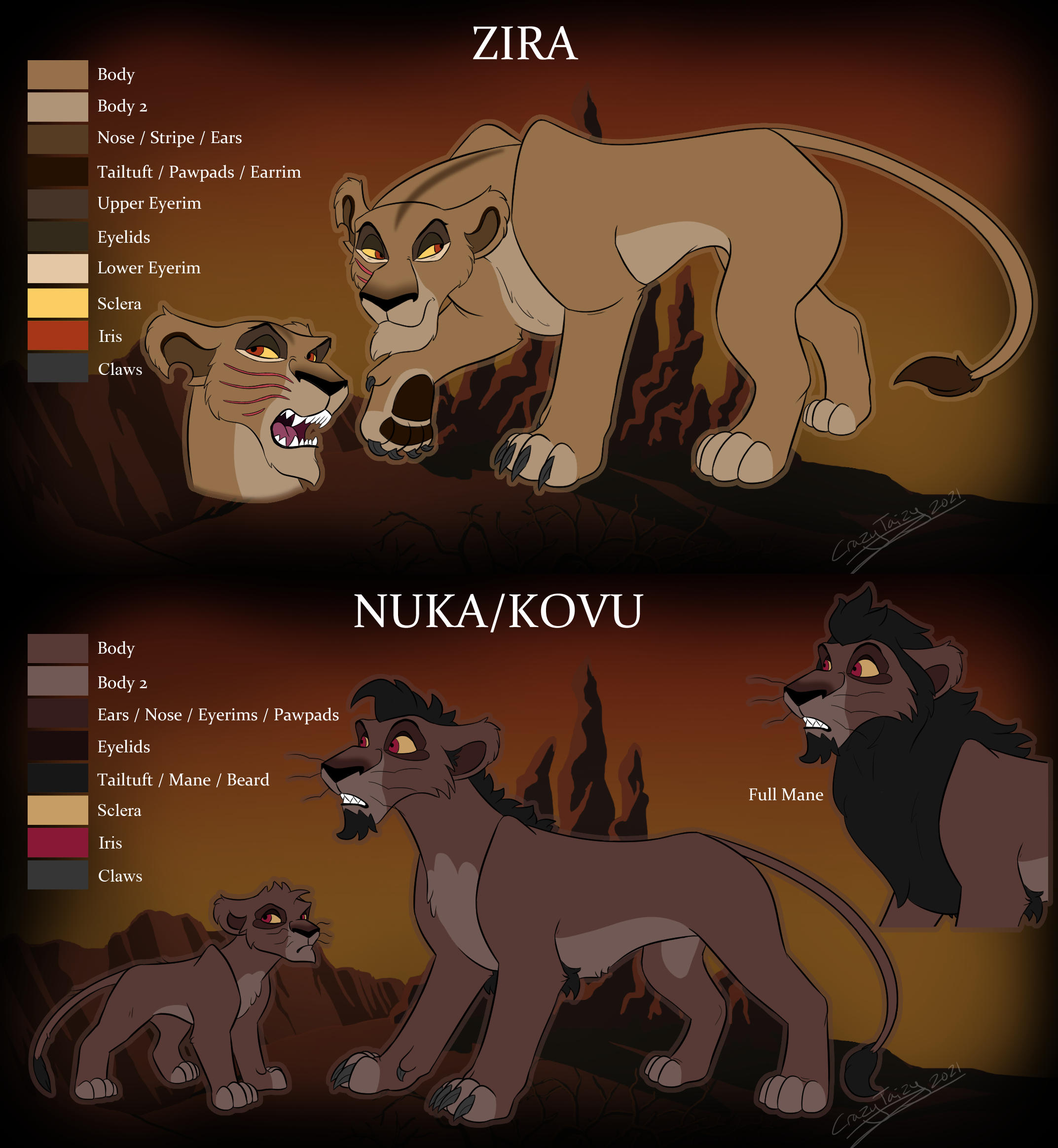 the lion king 2 zira and nuka