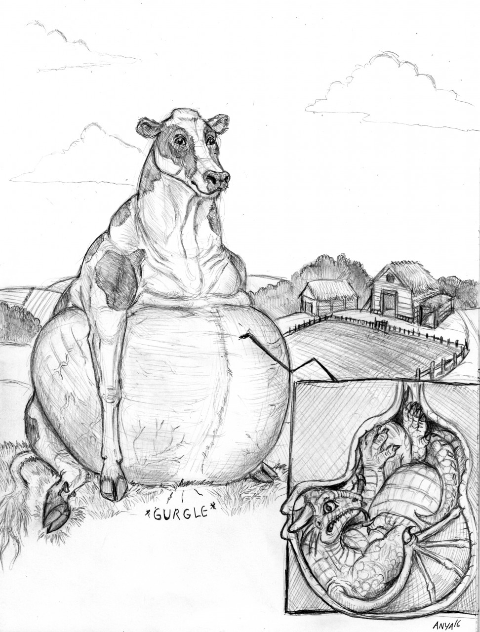 Cow vore