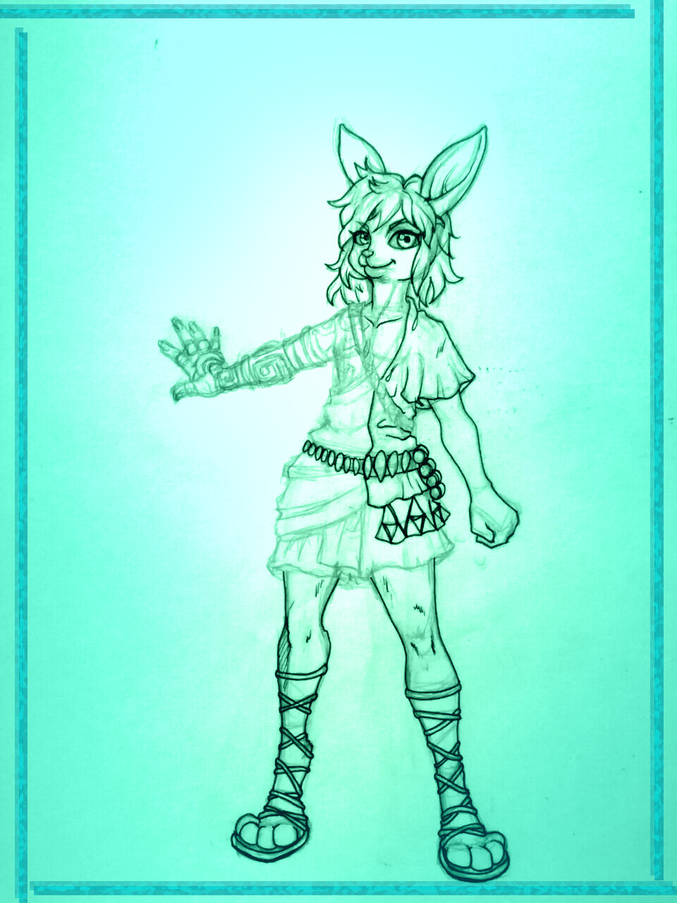 WIP TotK Link in his ALttP rabbit form! by Creamy_Bunny_Studio -- Fur  Affinity [dot] net